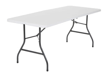 Cosco 6 Foot Folding Table In White Speckle