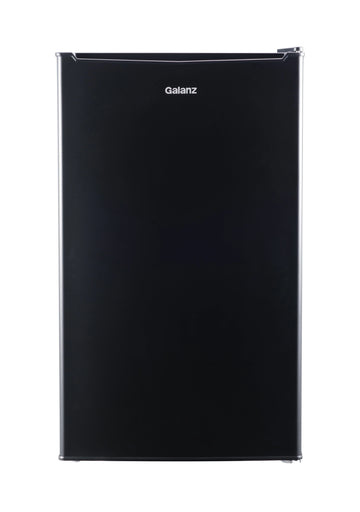 Galanz 3.3 Cu ft One Door Mini Fridge, Black Estar, New
