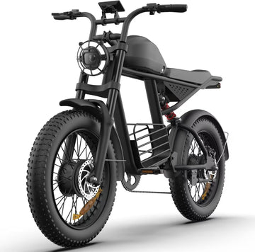 Electric Bike for Adults with 1500W Peak Motor,Max 35MPH & 56MileMoped ebikes with 18.9AH Battery,20" Fat Tire Commuting Off Road Mountain EbikeMax 550LBS,UL2849 Certified