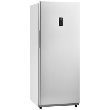 KFFKFF 17 Cu.Ft Upright Convertible Fridge/Freezer Upright Fridge Freezer Low Sound with Electronic Temperature Control Door Open too Long Alarm Adjustable Shelves and LED