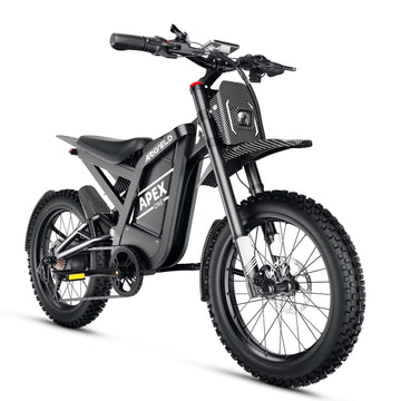 Arkveld Electric Bike for Adults, Peak-3000W, Max 40MPH and 80Miles Electric Motorcycle,25" Fat Tire Dirt Bike, APEX1 7-Speed E-BikeWhite