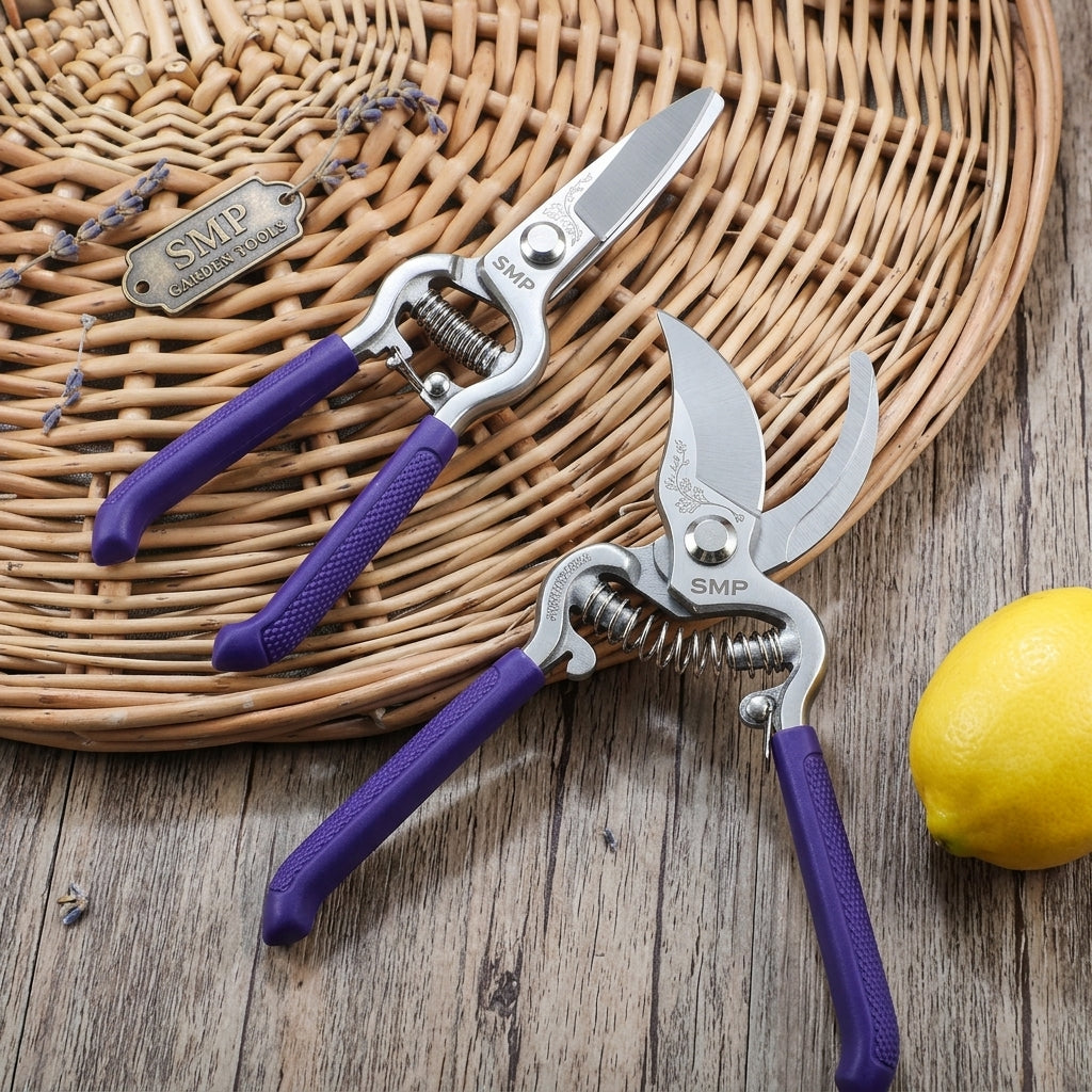 2-Piece Pruning Set: 8 in Bypass Pruner & Straight Snips SMP-PS-002-3