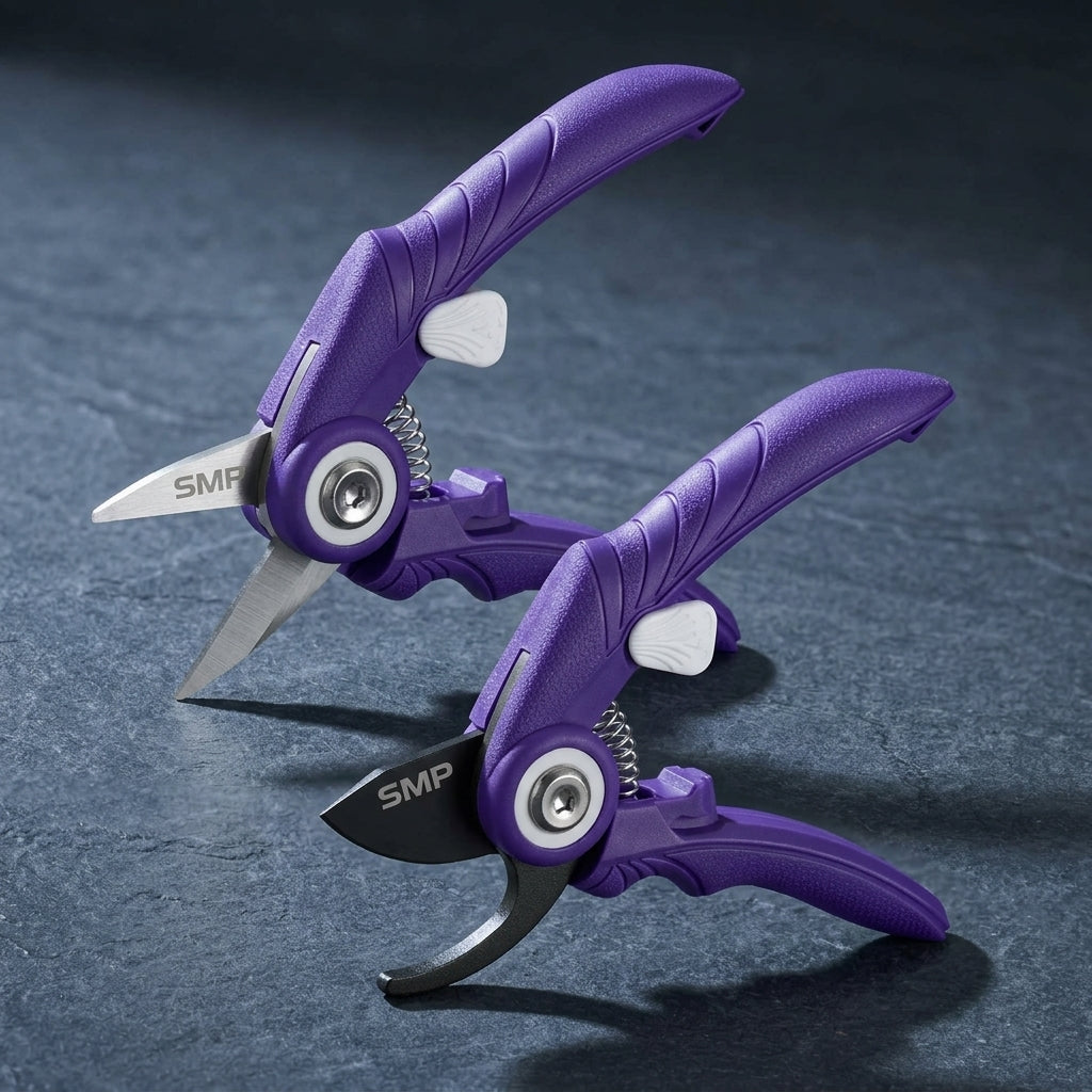 2-Pack Garden Pruning Shears, 6.9 in Bypass & Straight SMP-PS-004-1