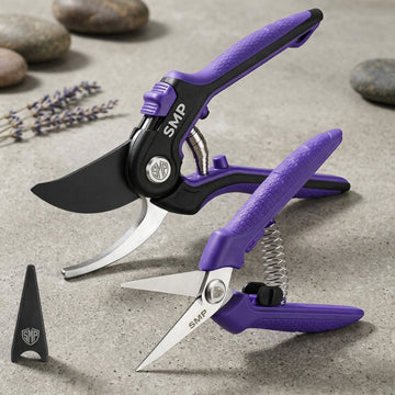 2-Pack 8 in Bypass Pruner & 6.25 in Straight Garden Scissors SMP-PS-005-2