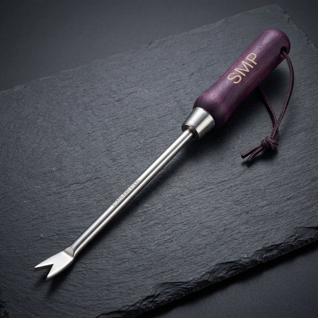 Two-Prong Dandelion Weeder with Wood Handle SMP-WD-004-2