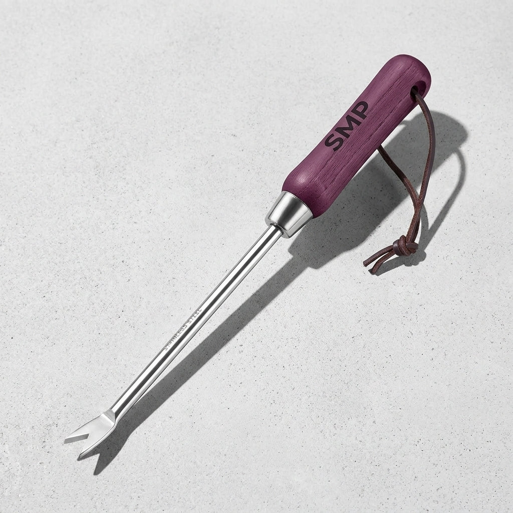 Two-Prong Dandelion Weeder with Wood Handle SMP-WD-004-3