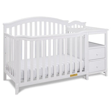 AFG Baby Furniture Kali 4-in-1 Convertible Crib and Changer White