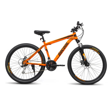 26 inch 21-Speed Mountain Bicycle Dual Disc Brakes Mountain Bicycle City Bicycle/CTB Outroad Mountain Bike (Orange/Black)