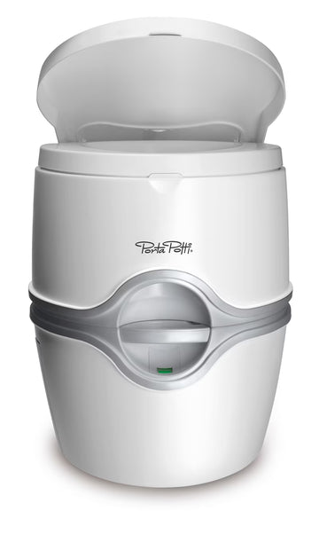 Thetford 565E Porta Potti Portable Battery Powered Flush Travel Toilet, White