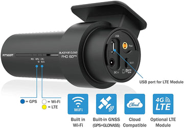 Blackvue DR750X-2CH-32GB - Dual Full HD 1080p (Front @60fps/Rear @30fps), Dual Sony STARVISTM CMOS Sensor, 139  Wide View angle