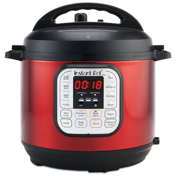 Instant Pot Duo6 Quart Multi-Cooker, Red Stainless Steel